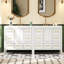 Ensemble de meuble-lavabo 72 po avec lavabo en résine, armoire de rangement en bois massif, ensemble de meuble-lavabo autoportant avec 5 tiroirs et portes à fermeture douce-118024585
