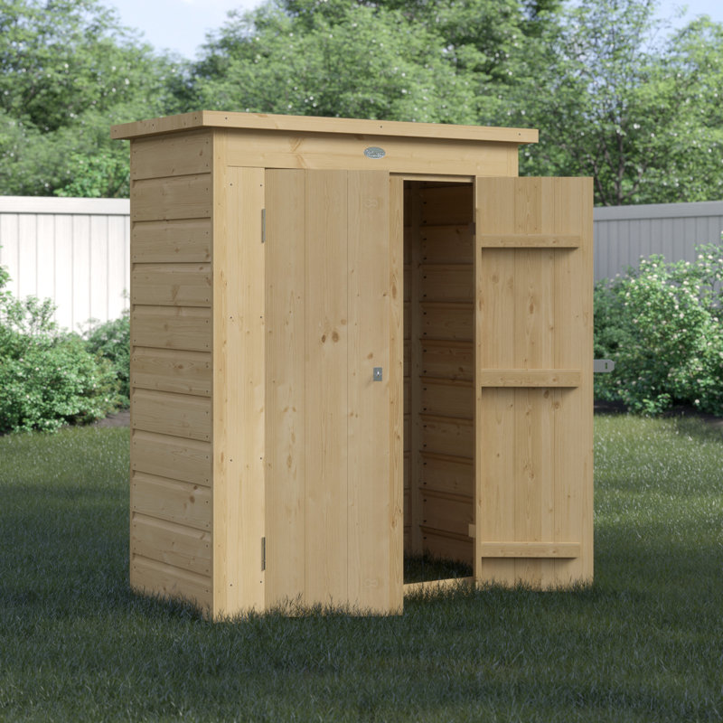 4 Ft. W x 2 Ft. D Shiplap Pent Wooden Tool Shed, Yes