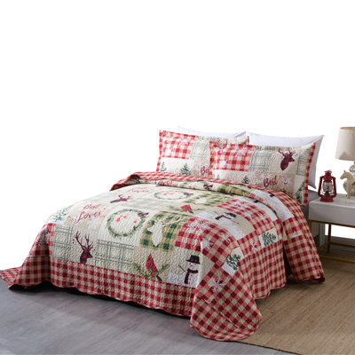 Polyester Checkered Quilt