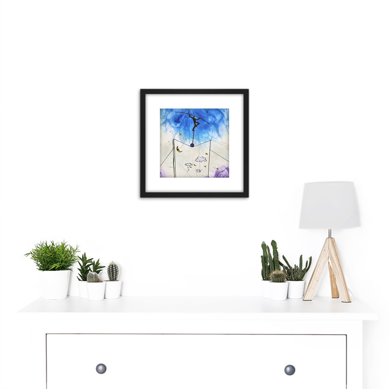 850 Lebenslauf Life Tightrope Walking by Adi Holzer - Single Picture Frame Print