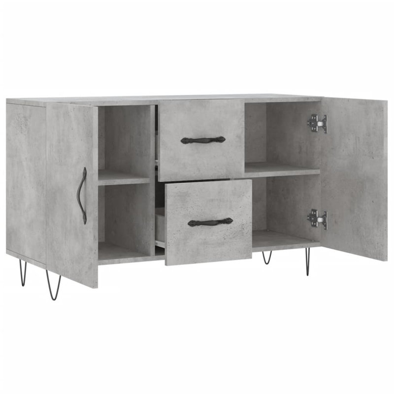 Marbut Sideboard 100x36x60 cm Engineered Wood, Concrete Grey