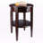 Luciano Brown Round End Table with 1-Drawer for personal items, 22.29'' H X 17.19'' W X 17.19'' D