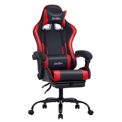 Ergonomic Racing Desk Chair Computer Chair Pro Gamer Racing Chair Complete Support With Footrest And Swivel Design For Gaming And Office Use