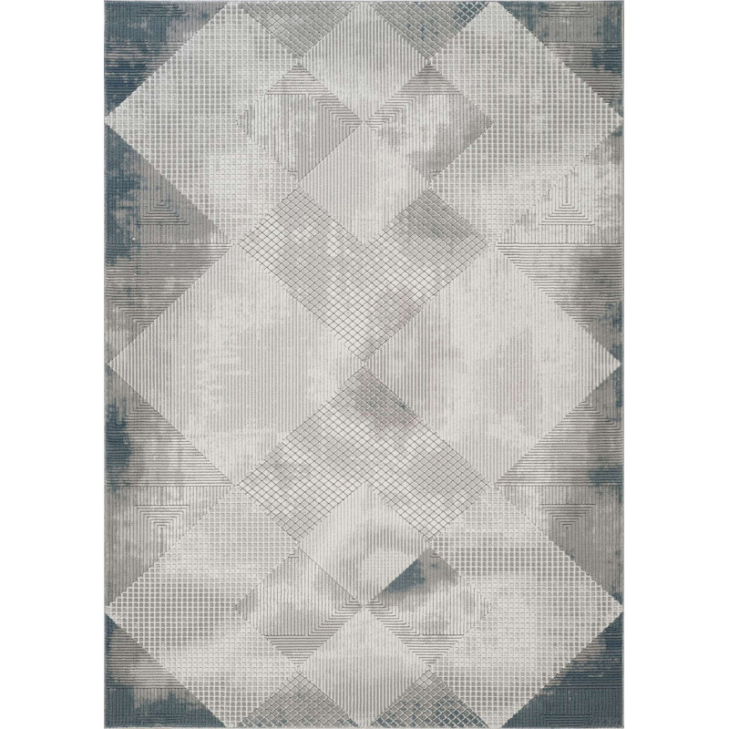 Tapis gris, Rectangle 7 pi 10 po x 10 pi 6 po