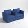 Curved Modular Loveseat Home Theatre Seating Comfortable And Stylish Dual Seats With Cupholder