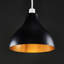 18 cm H Cone Lamp Shade ( Screw On ) in Black