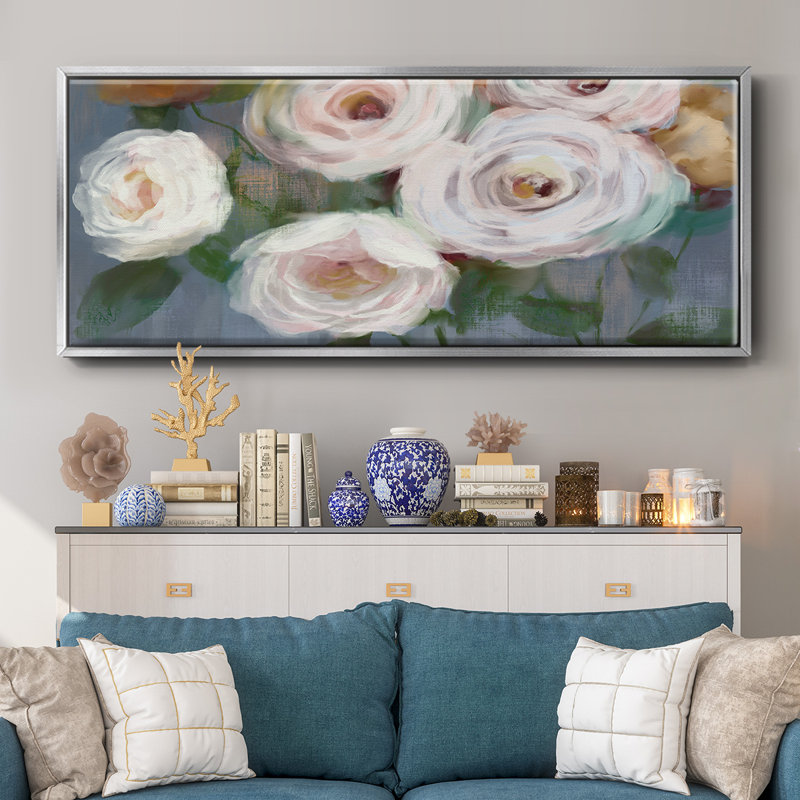 Magical Bouquet- Framed Canvas, 20" H x 50" W