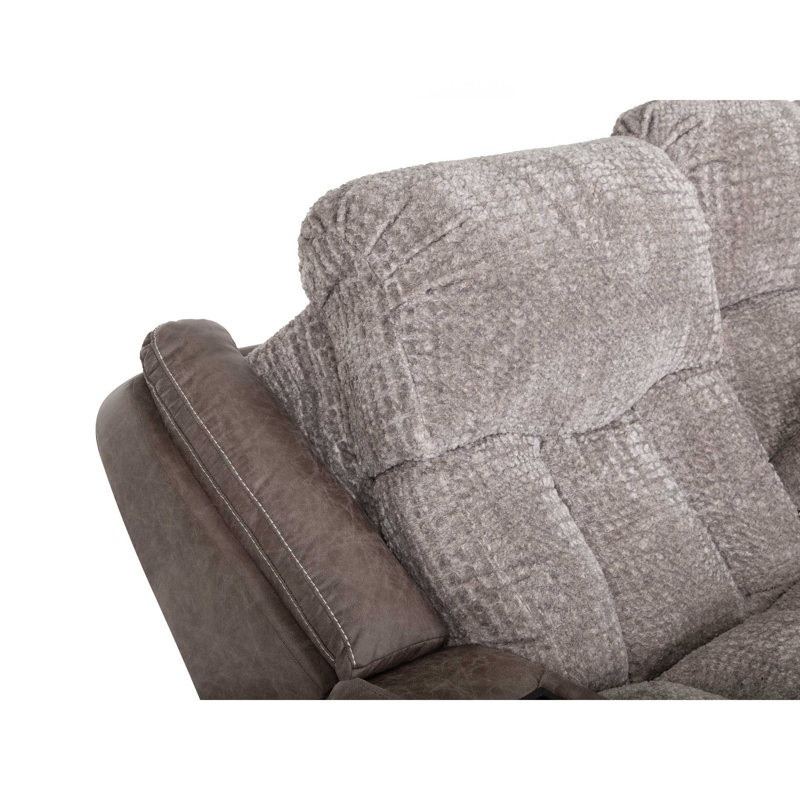 Tyera Power Reclining Console Loveseat W/ Power Headrest, Console Storage, Dual Arm Storage, Massage, And Cupholders