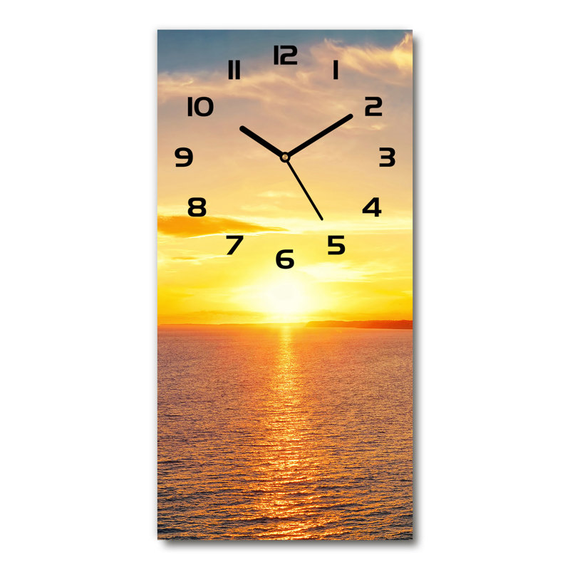 Jaquandre Glass Wall Clock, Yellow/Black