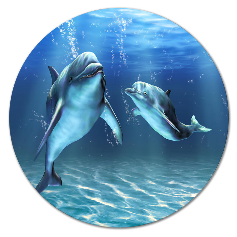 Deux dauphins - photographie sans cadre