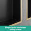 XtraStoris Individual Wall Niche Matte Black with Design Frame 15.38" x 9.5" x 4"-88299306