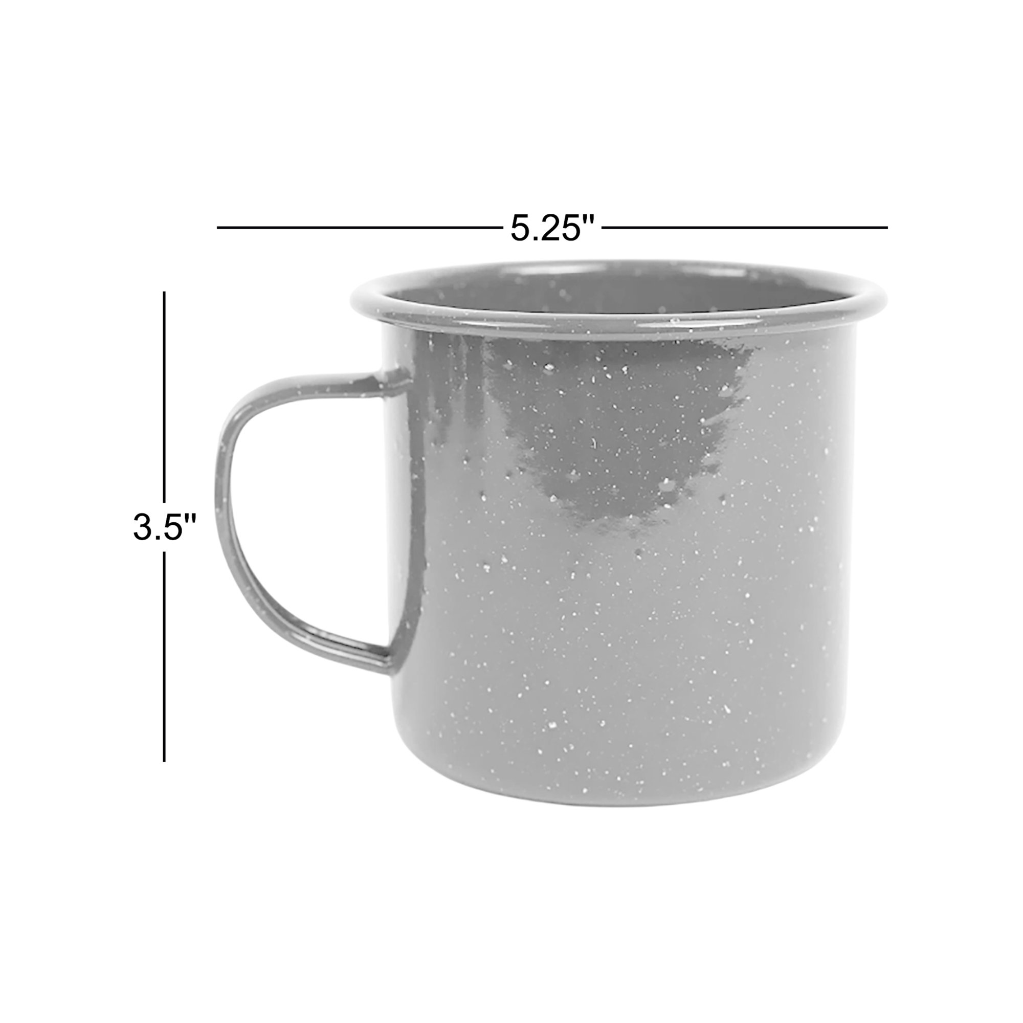 Crow Canyon Enamelware Stinson 16 Oz Large Mug, Green