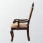 Arbour Fabric & Espresso Arm Chairs