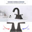 Topcraft Stainless Steel Two Handle Bathroom Faucet With Pop-Up Drainer