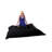 Premium Garden Bean Bag Chair, Solid Black, 39.4 x 39.4 x 7.9 inches | 100% Polyester Waterproof Fabric, 100% Original Bead Styrofoam Filling | Modern Design with Hidden Double Zipper System, Perfect for Outdoor Entertainment-318328622
