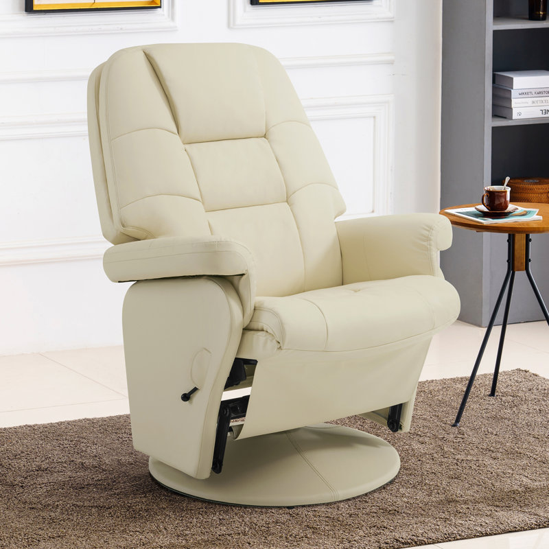 Latitude Run® Mithusha Swivel Glider Recliner with Ottoman, Reclining ...