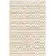 Addy Handmade Flatweave Recycled P.E.T. White/Brown Rug