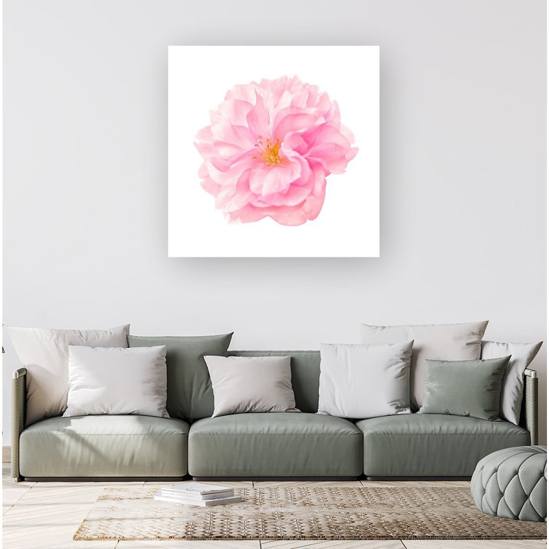 Single Cherry Blossom - Wrapped Canvas Print