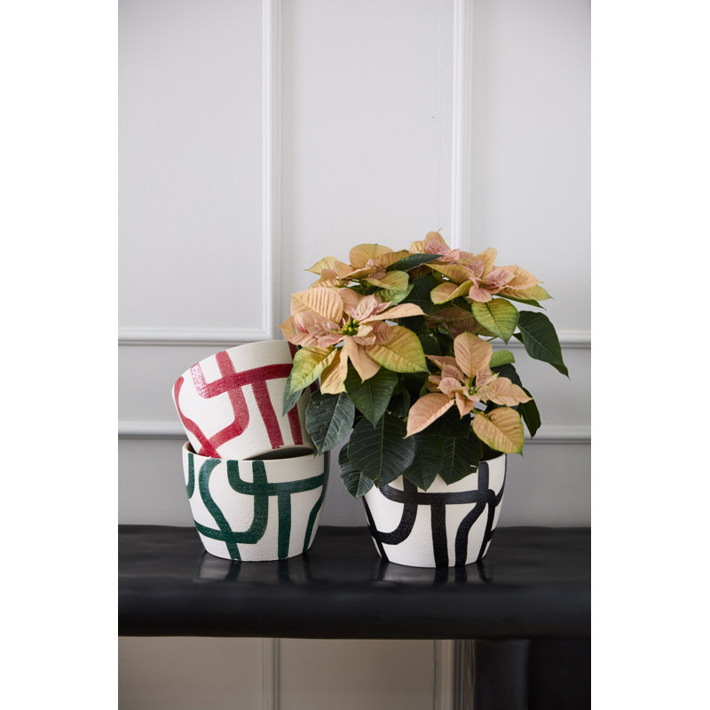 Pot Leshawn 9,5 po x 6,5 po, Rouge