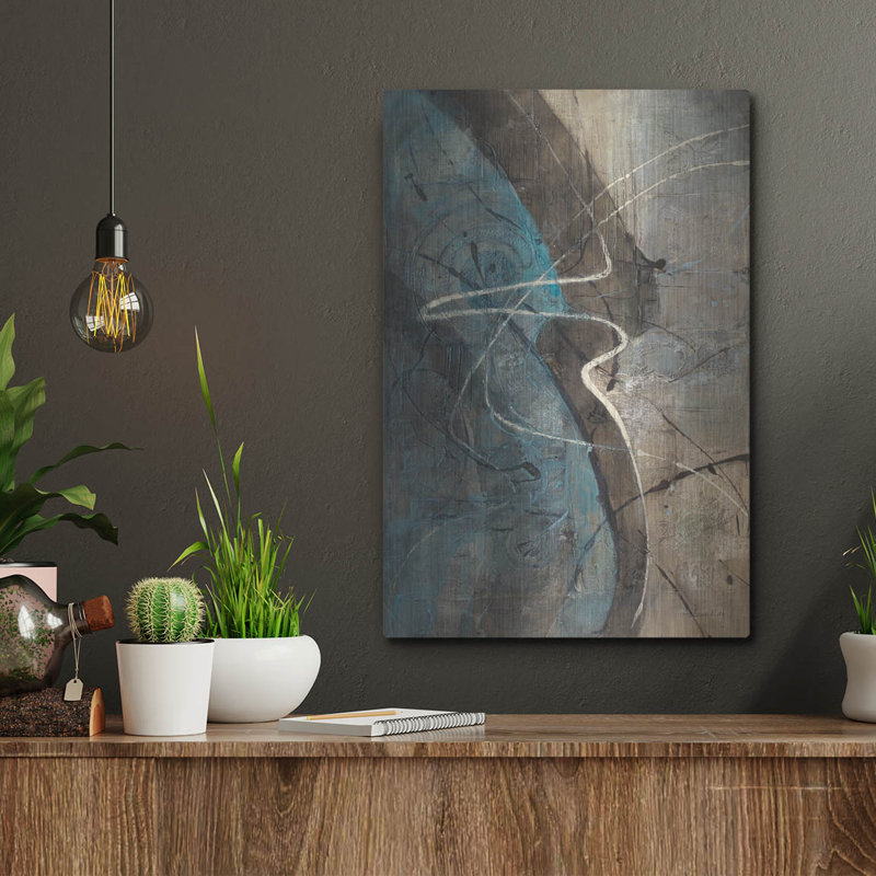 Art mural luxueux «Ripple Effect» par Albena Hristova, 12 po x 16 po