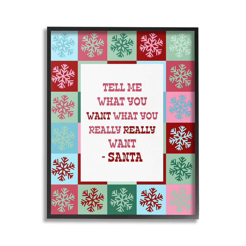 Drôle de père Noël ce que vous voulez, estampe numérique encadrée par Lil 'Rue, Giclée encadrée noir minuit