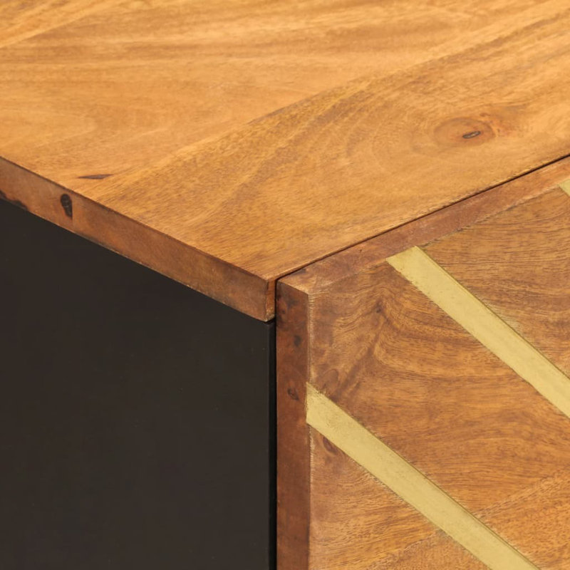 Hawkins 163cm W Solid Wood Bedside Table
