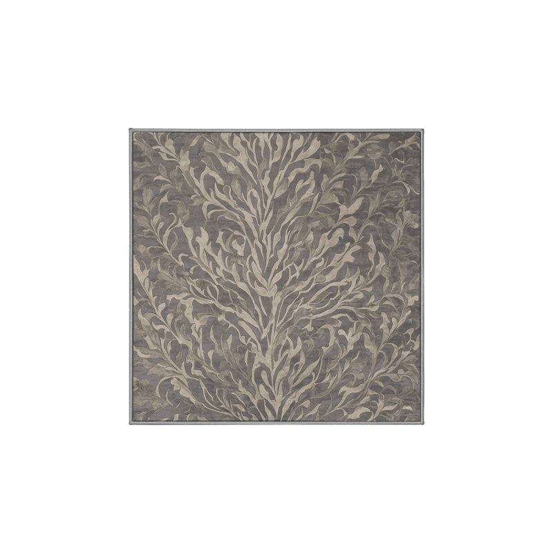Tapis gris soyeux et moelleux, Rectangle 7 pi x 9 pi
