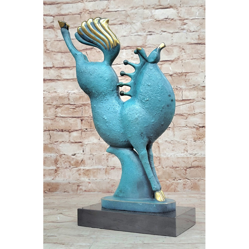 Sculpture en bronze à cheval
