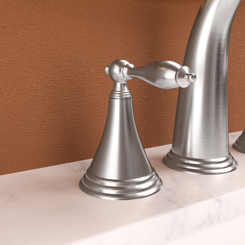2-handle Bathroom Faucet with Drain Assembly, Brushed Nickel