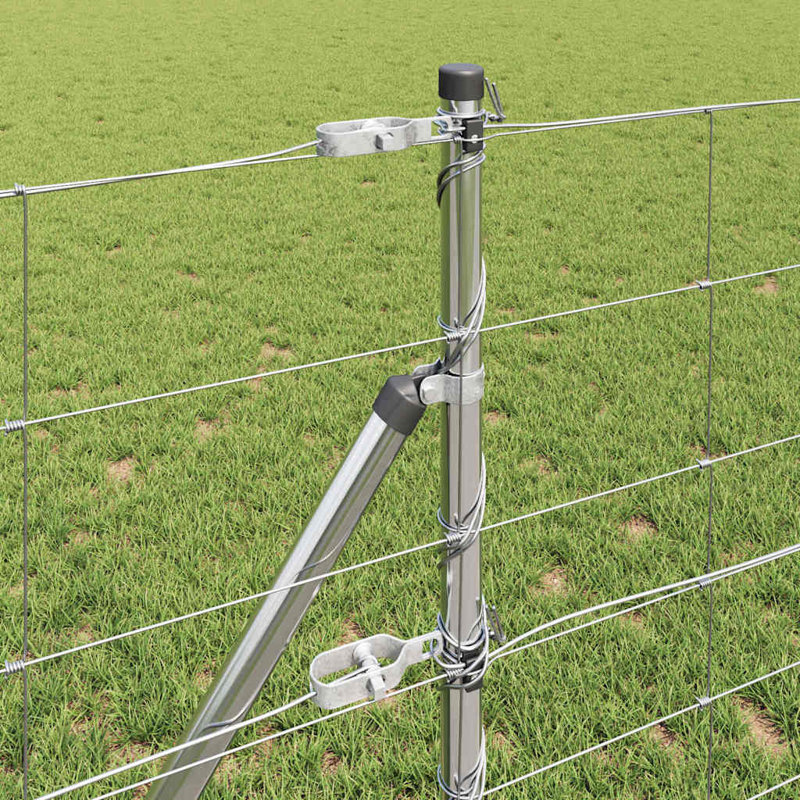 Steel Fence Panels Fencing with 1 Panel(s) Included, 80cm H x 5000cm W x 3.2cm D, Silver
