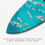 Together Aqua Decorative Acrylic Surfboard by Oliver Gal