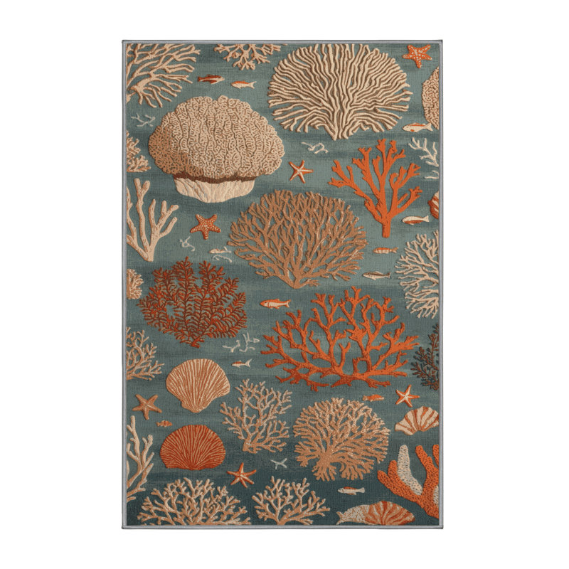 Machine Washable Nature Brown Area Rug, Rectangle 8' x 12'