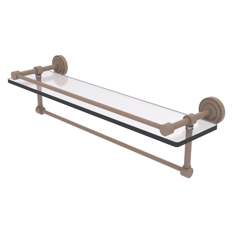 Tablette flottante avec barre à serviettes Dottingham, Beige ombré