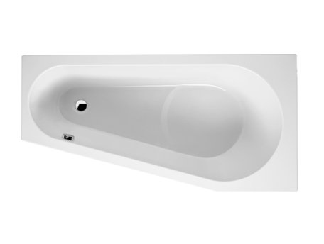 x 1350mm Soaking Acrylic Bathtub, 75cm H x 170cm L x 135cm D