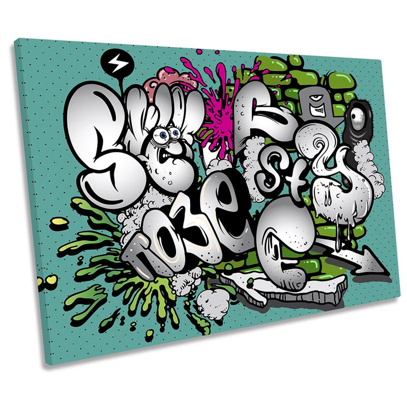 Graffiti Writing Tag - Wrapped Canvas Print, 50.8cm H x 76.2cm W 