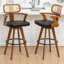 Swivel Upholstered Counter Stool-834109325-834109326