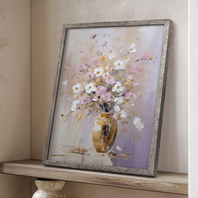 Reproduction encadrée FLORAL Series CECXLV - bois massif