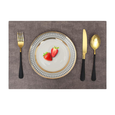 Brown Crib Things Set Of 6 Felt Place Mats Large