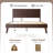Diamonr Mid-Century Modern Solid Wood Platform Bed with Diamond Headboard - Queen Size in Espresso Oak-1057691964-1057691967