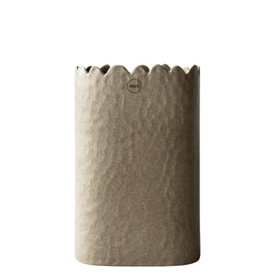 Vase fleuri beige