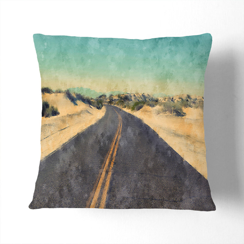 The Open Road Vol.3 Painting Square Throw Cushion, 55cm H x 55cm W x 20cm D