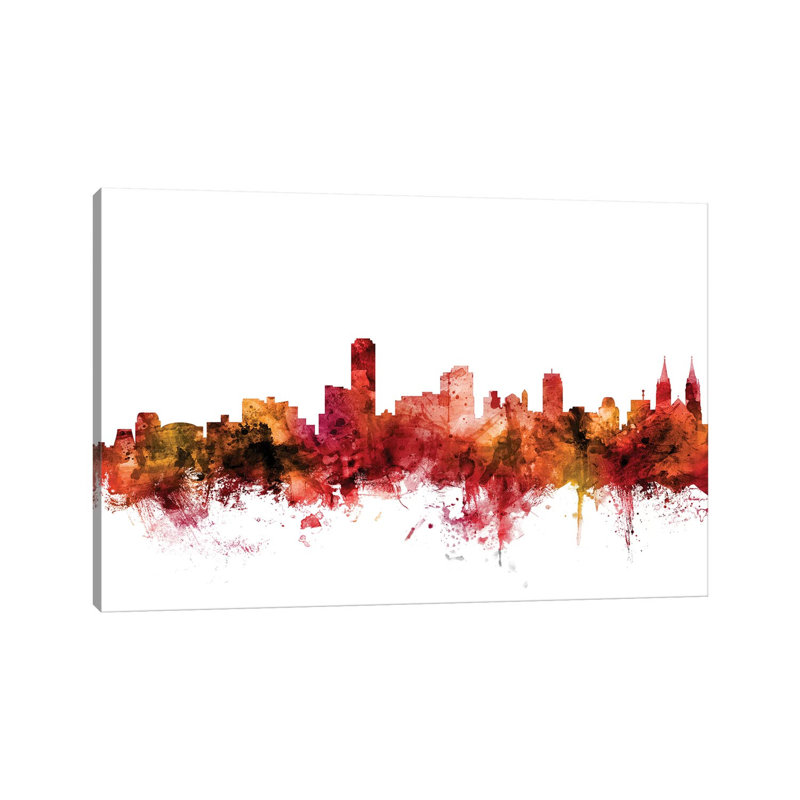 Adelaide, Australia Skyline by Michael Tompsett - Wrapped Canvas Gallery-Wrapped Canvas Giclée