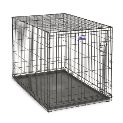 MidWest Homes for Pets Newly Enhanced Single Door iCrate Dog Crate Includes Divider Panel