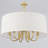 6 - Light 17.95'' Dimmable Modern Farmhouse Drum Candle Chandelier With Linen Shade For Kitchen Island Bedroom-702477611-671090087