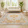 Indhira Ornate Medallion Persian Orange/Cream Rug