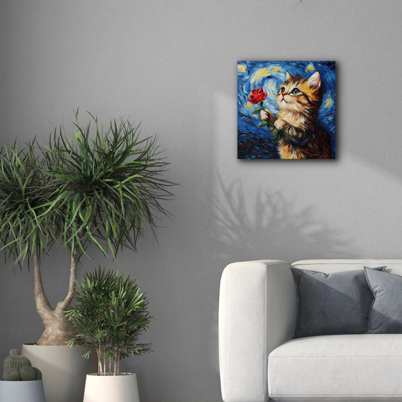  «Be Mine» par Rich Monet, art mural sur toile, 18 po x 18 po