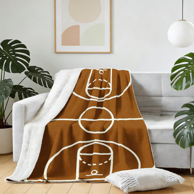 Basketball Court Gifts for Basketball Blanket Soft Lightweight Flannel Basketball Throw Blanket Basketball Lover Best Basketball Gifts Home Decor Gifts for Friends,Family,Wife,Self 50x60 Inches
