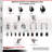 Soft Rubber Swivel Expanding Stem Caster Set Brake