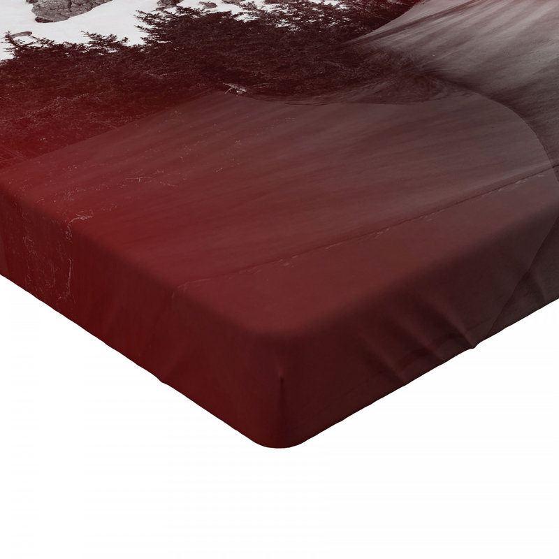 Microfiber Abstract Fitted Sheet, Full Fitted Sheet