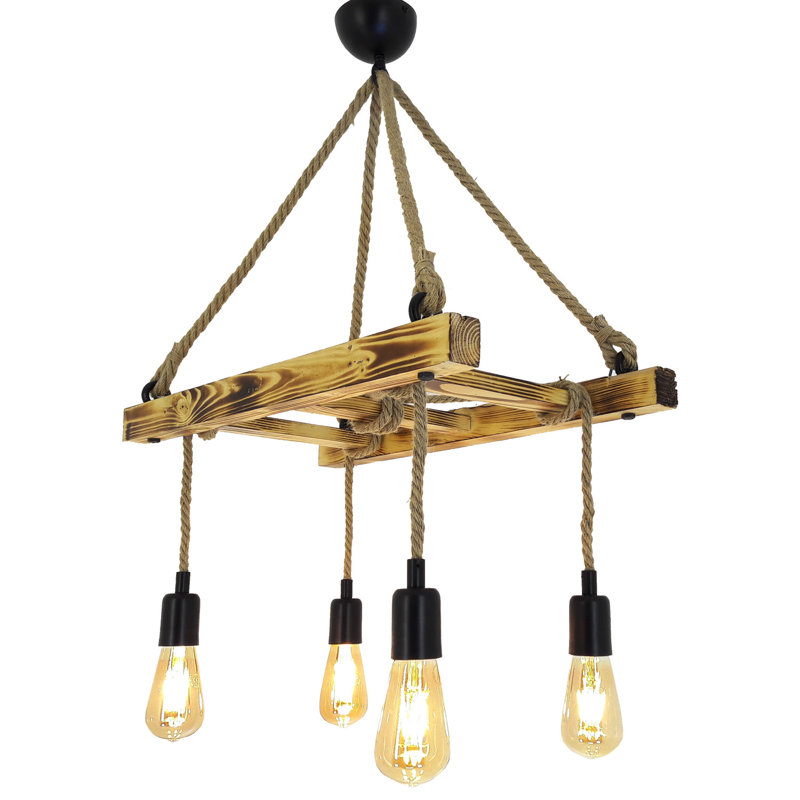 Lustre unique à 4 lumières Peasely